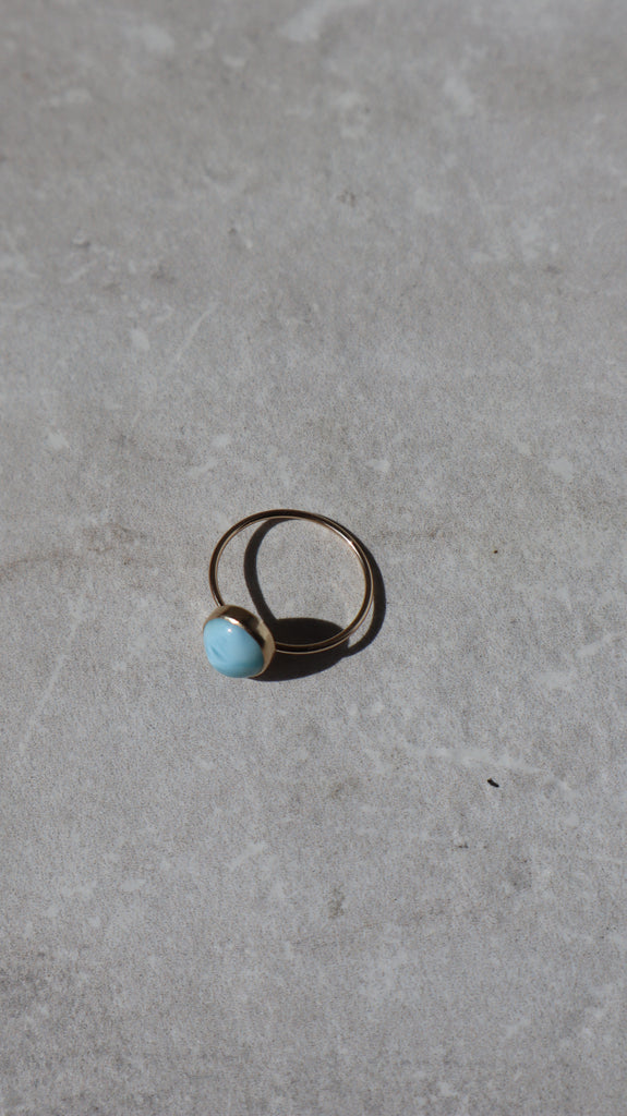Bluebird Larimar Ring