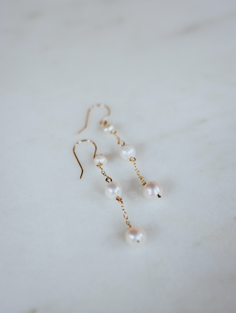 Tinsel Pearl Earrings