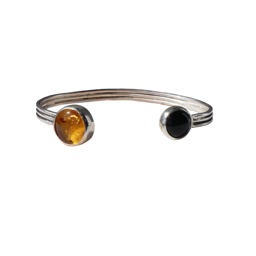 Total Eclipse Amber & Onyx Bracelet