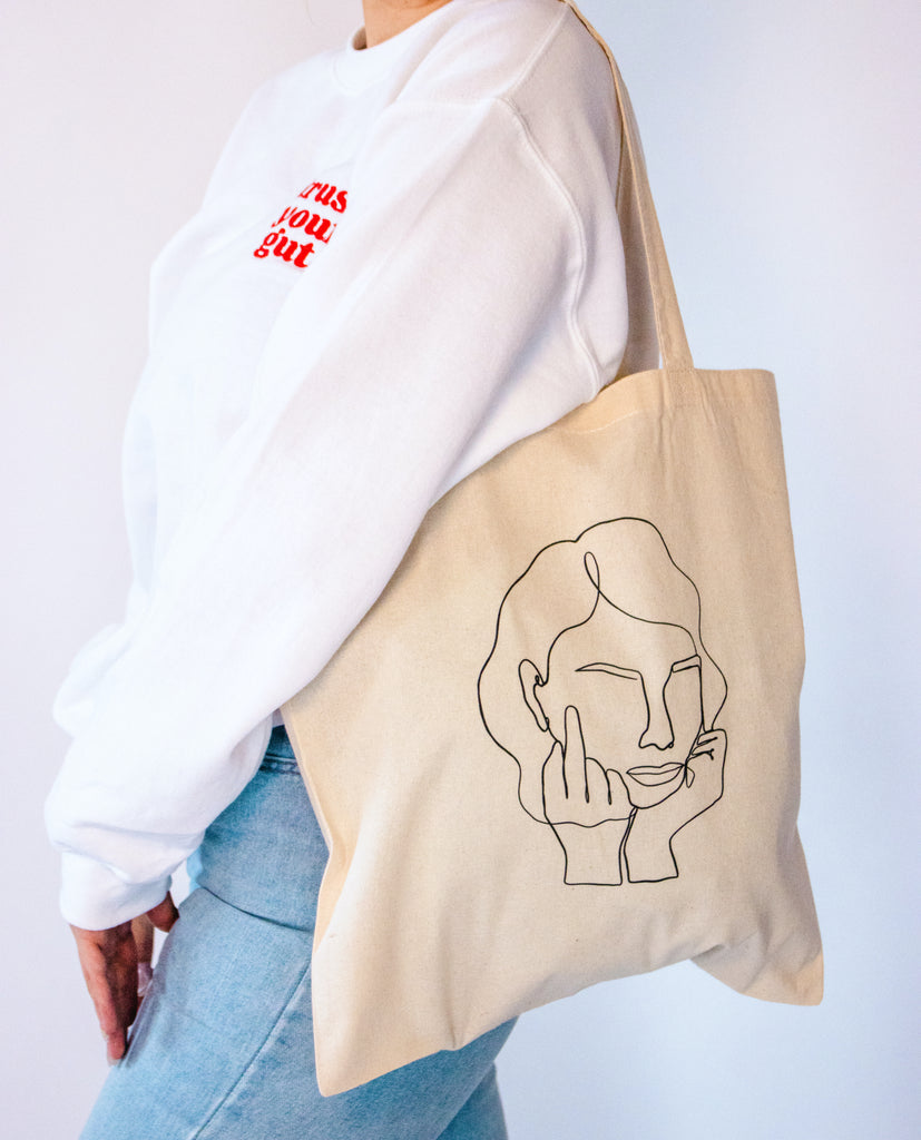 Line Art Tote Bag