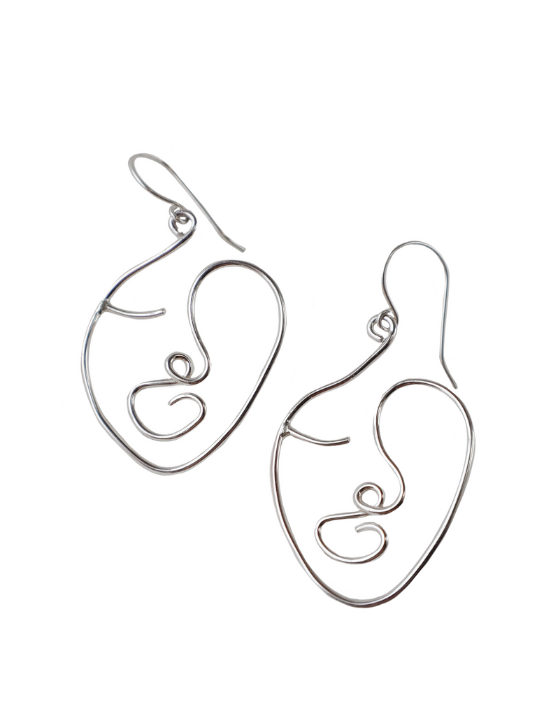 Abstract Face Earrings